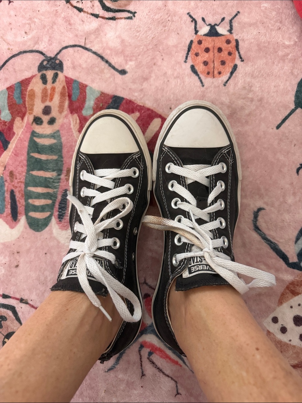 Converse Black and White Low-Top Sneakers